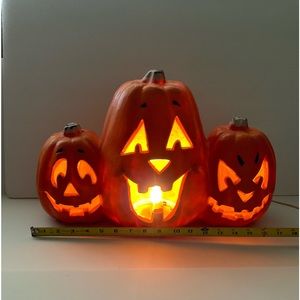 Vintage 1998 Halloween Light Up/Plug In Jack-O-Lantern